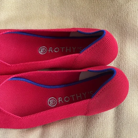 Rothy‘s Red The Point Ballet Flat New 10.5 - Picture 3 of 7